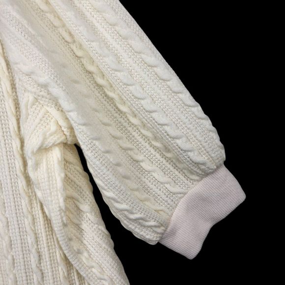 Suzanne Betro Lightweight Chunky Cable Knit Sweater, Sweetheart Neck, 3/4 SZ 2X - Picture 2 of 6